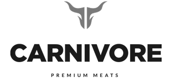 Carnivore Premium Meats logo: bull head and text.