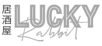 Lucky Rabbit logo: stylized text design.